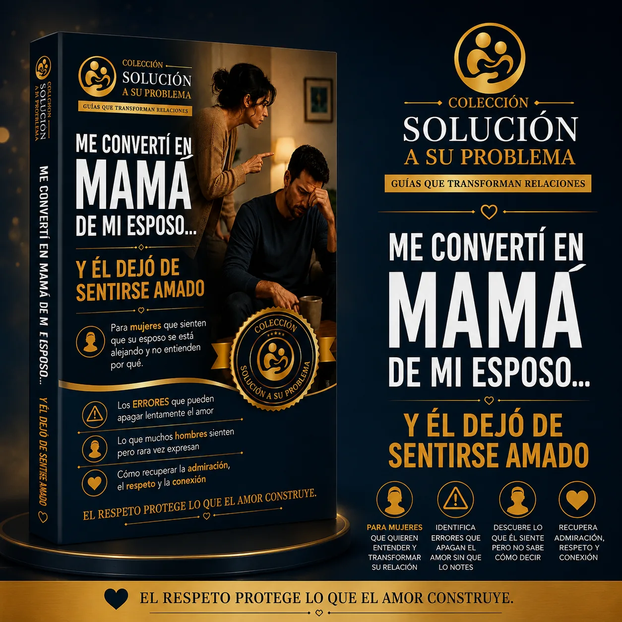 Mockup del ebook Me Convertí en Mamá de Mi Esposo